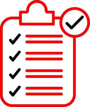 verificación negrita contorno Insignia vector