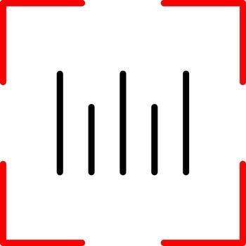 Barcode Scanner Responsive App Shape vector