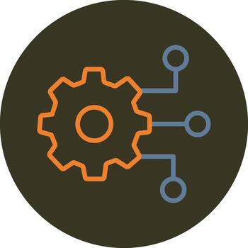 Digital Transformation Compact Web Symbol vector