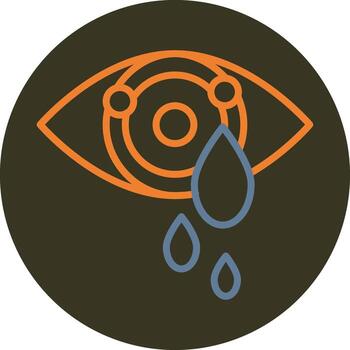 Crying Eyes Abstract UI Visual vector