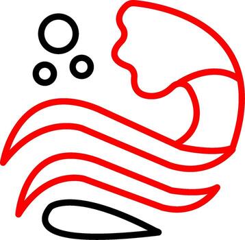 Waves User Interface Mark vector