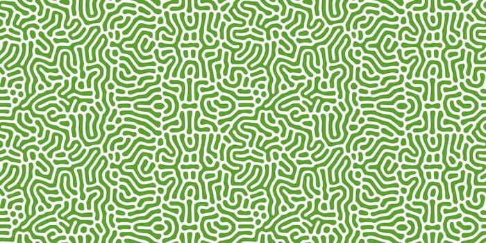 sin costura complejo geométrico verde turing antecedentes. modelo diseño textura vector