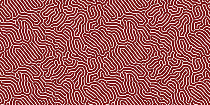 sin costura complejo geométrico rojo y blanco turing antecedentes. modelo diseño textura vector