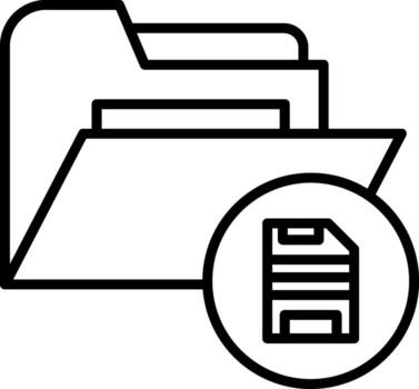 Save Files Folder vector