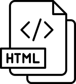 HTML Web Page vector