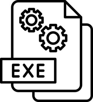 Executable EXE File vector