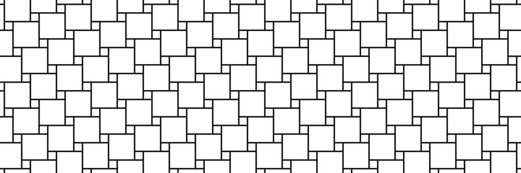 negro blanco pitagórico embaldosado sin costura modelo vector