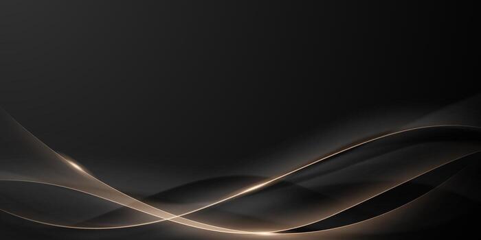 Abstract background with glowing lines on black background vector