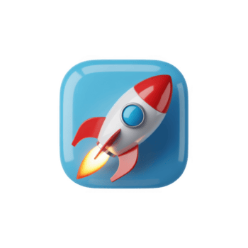 3d raket lansera ikon isolerat på transparent bakgrund, representerar börja företag, teknologi innovation och Plats utforskning begrepp png