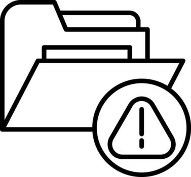 Error Logs Folder vector