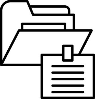 Note Taking Folder vector