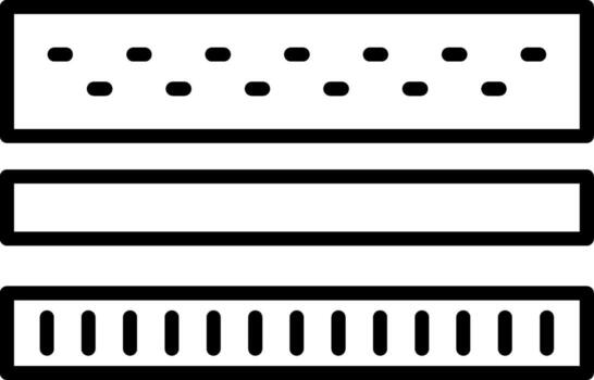 Multiple Mattress Layers vector