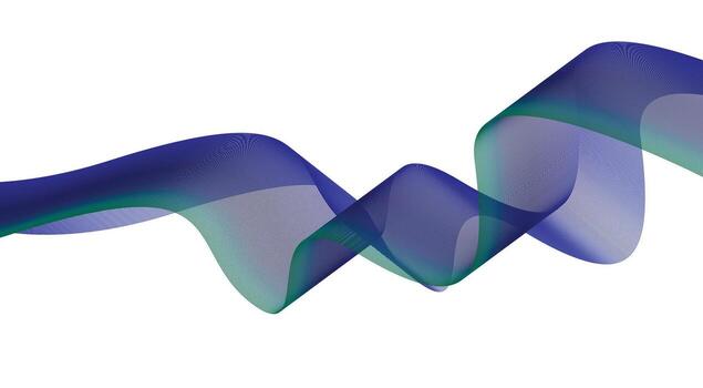 Abstract Wavy Blend Curved Lines Blue Color Gradient Design Background Illustration vector