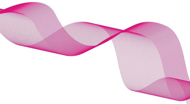 Abstract Wavy Blend Curved Lines Pink Color Design Background Illustration vector