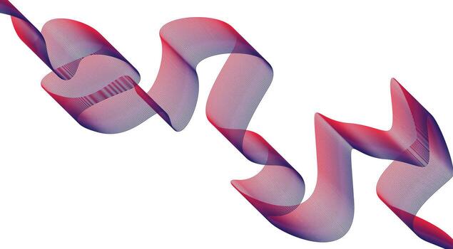 Wavy Blend Curved Lines Design Gradient Background Abstract Illustration vector