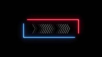 läser in hud visa skärm ram animering isolerat på svart bakgrund video