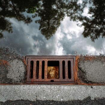 A drain that is open photo