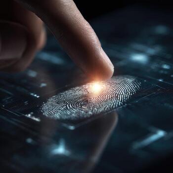 Fingerprint recognition technology photo