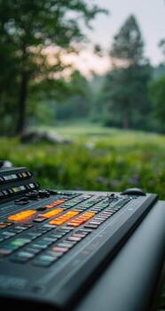 A close up of a keyboard photo