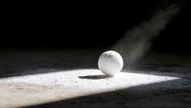 A white egg sitting on a white surface photo