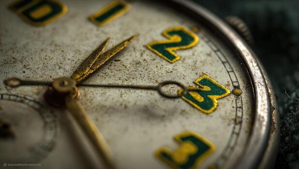 A close up of a clock photo