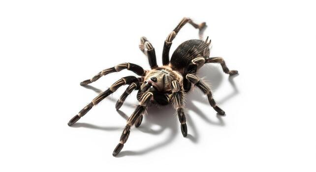 Tarantula Spider Isolated on White Background. photo
