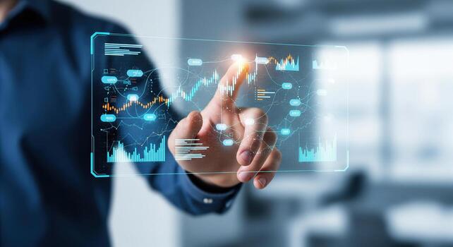 Interactive Data Visualization on Holographic Display. photo