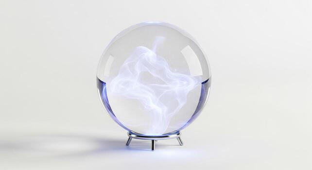 Crystal Ball with Abstract Design. photo