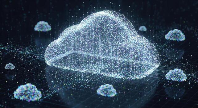 Cloud Computing Data Visualization. photo