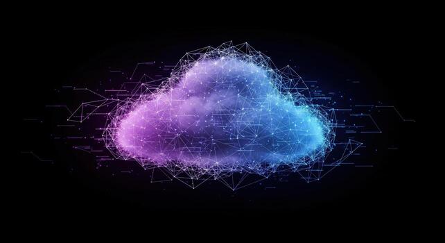Abstract Cloud Computing Network photo
