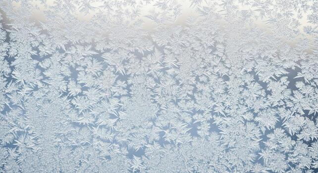 Intricate Frost Patterns on Window Glass. photo