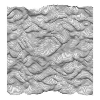 A 3d rendering of a wavy surface vector