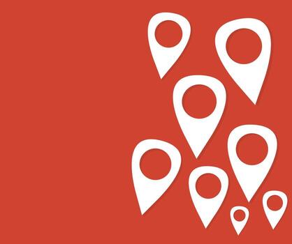 design about simple location icon background vector