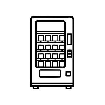 sencillo venta máquina contorno para varios diseño propósitos. vector