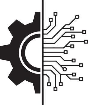 Engineering and Artificial Intelligence Symbol vector