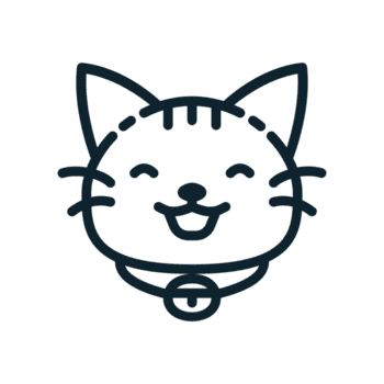 Lycklig katt, designad i linje stil. idealisk för klistermärken, varumärke, och digital projekt. kommer i flera olika format, och framställning den mångsidig för både skriva ut och uppkopplad använda sig av. transparent bakgrund. png