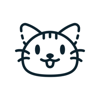 brun katt, designad i linje stil. idealisk för klistermärken, varumärke, och digital projekt. kommer i flera olika format, och framställning den mångsidig för både skriva ut och uppkopplad använda sig av. transparent bakgrund. png