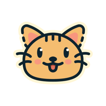 brun katt, designad i platt stil. idealisk för klistermärken, varumärke, och digital projekt. kommer i flera olika format, och framställning den mångsidig för både skriva ut och uppkopplad använda sig av. transparent bakgrund. png