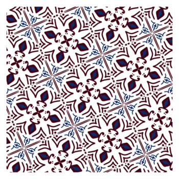 uma azul e vermelho padronizar para telha png