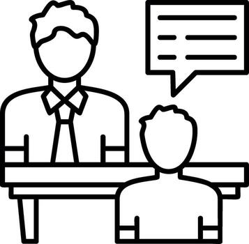 Interview Preparation Guide Icon vector