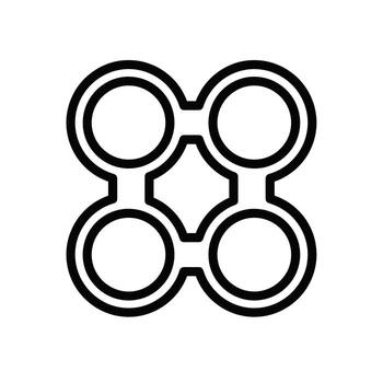 ilustración de resumen molécula estructura, representando interconectado átomos y químico cautiverio en un complejo arreglo vector