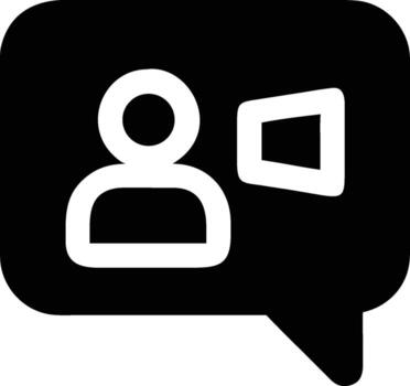 Dynamic Call Icon Emphasizing Communication and Connection in Black and White vector