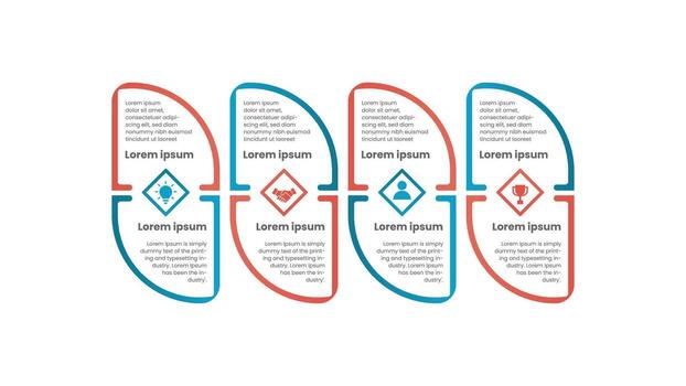 Business Timeline Infographic with Workflow Steps and Modern Presentation Design vector