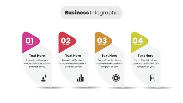 profesional negocio infografía cronograma con flujo de trabajo gráfico para estrategia presentación vector