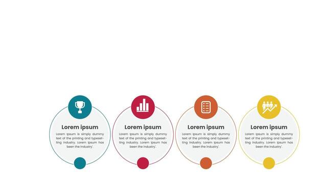 Modern Workflow Timeline Infographic with Steps and Corporate Business Presentation vector