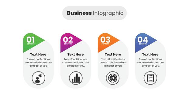 Creative Business Timeline Infographic Template with Workflow Steps and Data Chart Layout vector