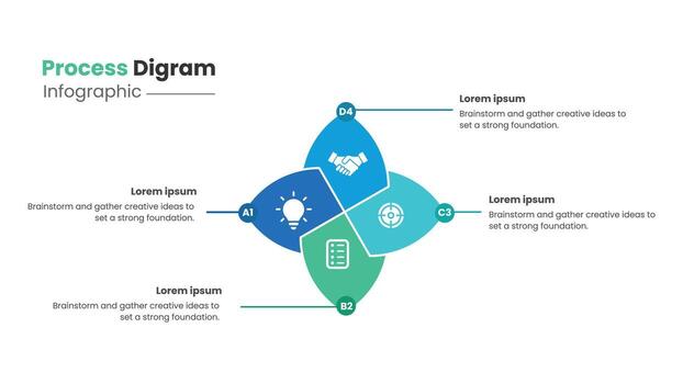 Creative Circle Infographic Layout with Data Visualization and Business Strategy vector