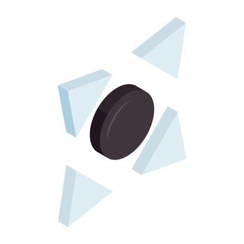 Editable isometric design icon of control buttons vector