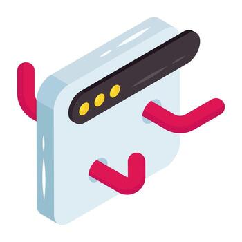 Editable design icon of web hacking vector