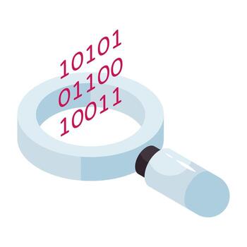 Trendy isometric design of search binary data vector